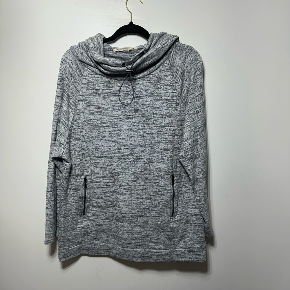 Soft Surroundings Cloud Nine‎ Marled Cowl Funnel Neck Tunic Sweater Size 1X